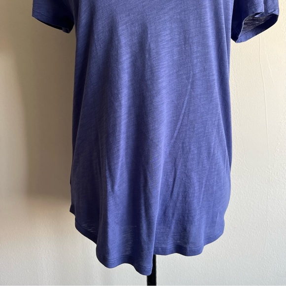 NWT LOFT Soft Blue Scoop Neck T Shirt - Picture 3 of 10